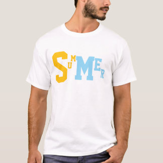 Camiseta Gráfica de Verão para Homens Minimalista
