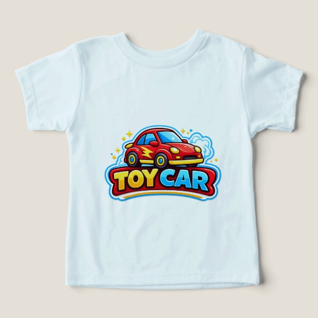 Camiseta Gráfica Divertida de Carro de Brinquedo p (Design frontal)