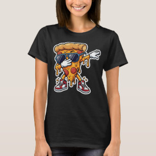 Camiseta Gráfica Divertida de Dabbing com Fatia de
