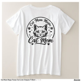 Camiseta Gráfica Divertida de Gato para Amantes de