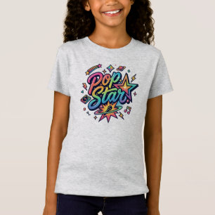 Camiseta Gráfica Divertida de Pipoca de Estrela Po