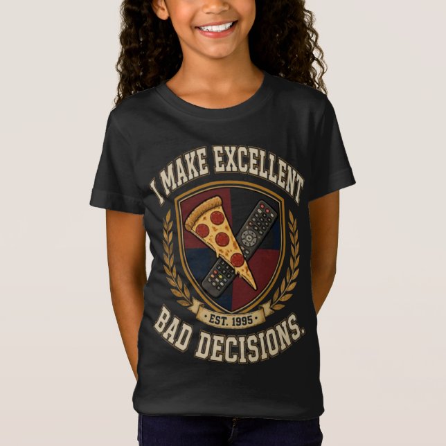 Camiseta Gráfica Divertida Eu Tomo Excelentes Deci (Frente)