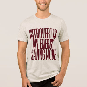 Camiseta Gráfica Divertida para Introvertidos Home