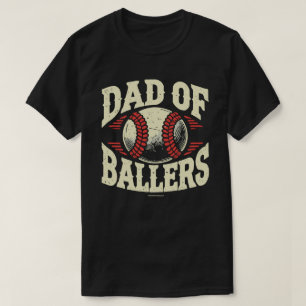 Camiseta Gráfica Divertida para Pai de Beisebol -