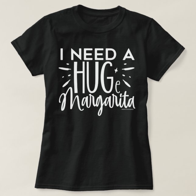 Camiseta Gráfica Divertida – Preciso de uma margar (Frente do Design)