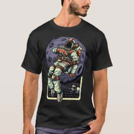 Camiseta Gráfica do Astronauta Orgulhosa