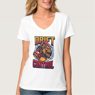 Camiseta Gráfica do Gorila Cibernético de Controle