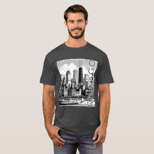 Camiseta Gráfica do Horizonte de Chicago