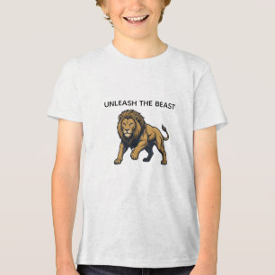 Camiseta Gráfica do Leão Feroz "Unleash The Beast"
