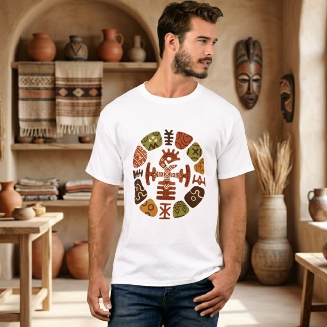 Camiseta Gráfica do Patrimônio Tribal (Criador carregado)