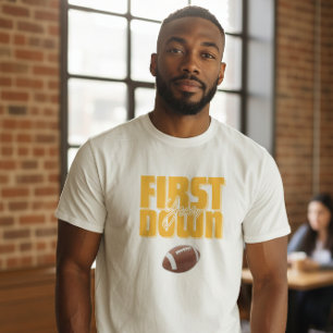 Camiseta Gráfica do Primeiro Ano do Papai no Futeb