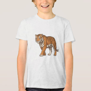 Camiseta Gráfica do Tigre Feroz