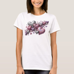 Camiseta Gráfica Edgy Colorida LOVE IS IN THE AIR