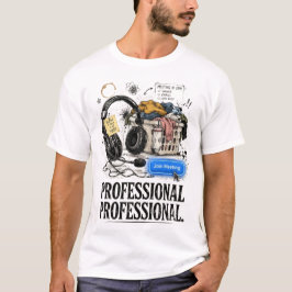 Camiseta Gráfica Engraçada de Reunião Profissional