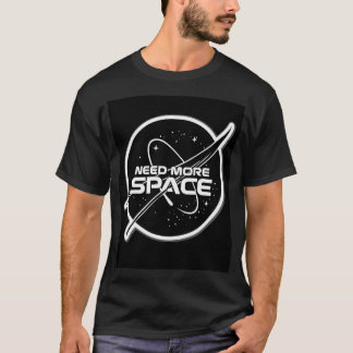 Camiseta Gráfica Engraçada no Espaço