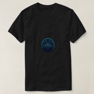Camiseta Gráfica Equalizadora de Áudio Cibernética