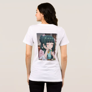 Camiseta Gráfica Estética de Menina Anime Fofa | K