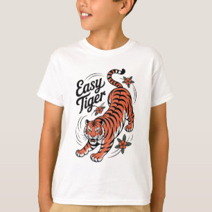Camiseta Gráfica Estilo Tatuagem Easy Tiger Trad