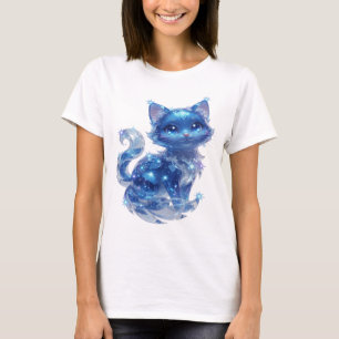 Camiseta Gráfica Estilosa Prata ESTRELAS AZUIS GAT