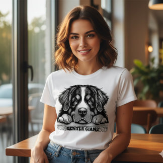 Camiseta Gráfica Feminina Estética Gentle Giant
