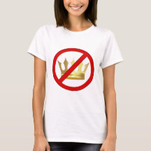 Camiseta gráfica feminina No Kings