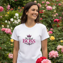Camiseta Gráfica Feminina The Real Boss