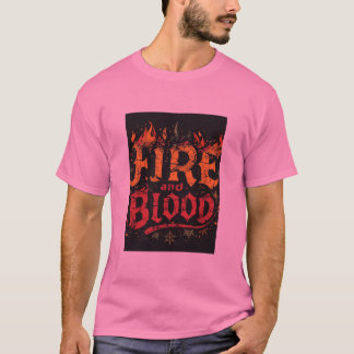 Camiseta Gráfica Fogo e Sangue