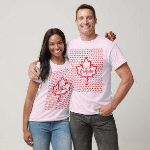 Camiseta Gráfica Folha de Bordo Feliz Dia do Canad