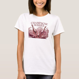 Camiseta Gráfica Fresca Vermelha com Desejos de CH