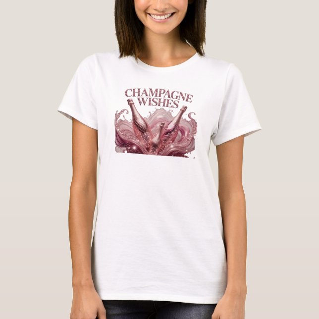 Camiseta Gráfica Fresca Vermelha com Desejos de CH (Frente)