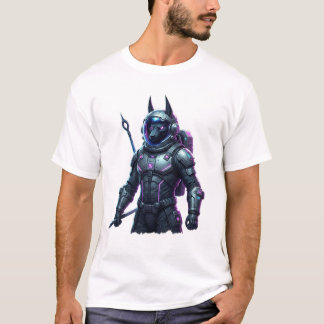 Camiseta Gráfica Futurista de Guerra Ciberpunk Sci