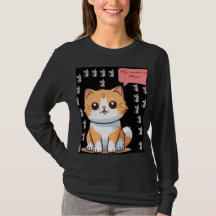 Camiseta Gráfica Gatinho de Desenho "Meu Nome é Me