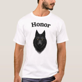 Camiseta gráfica Honor Black Wolf