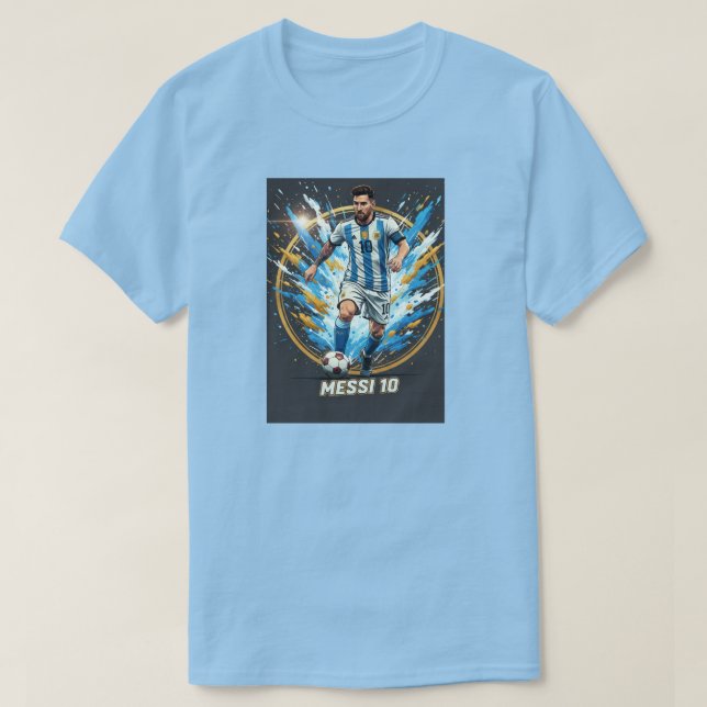Camiseta Gráfica Inspirada em Messi (Frente do Design)