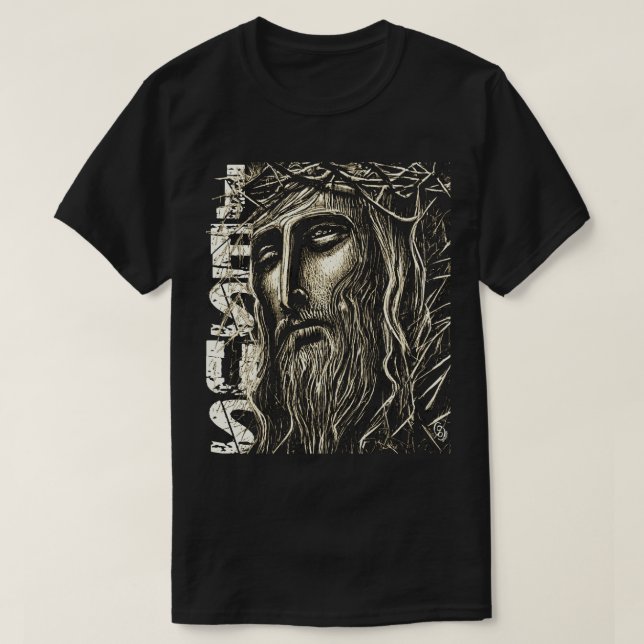 Camiseta Gráfica Jesus Negrito (Frente do Design)