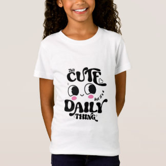 Camiseta Gráfica Kawaii Fofa para Meninas