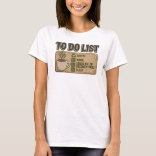 Camiseta Gráfica Laranja Dinâmica CAFÉ TRABALHO CR