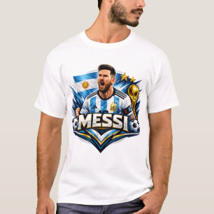 Camiseta Gráfica Lendária de Futebol Messi 10 –
