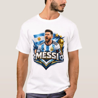 Camiseta Gráfica Lendária de Futebol Messi 10 –