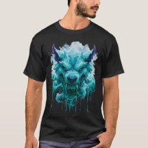 Camiseta Gráfica Lobo de Gelo