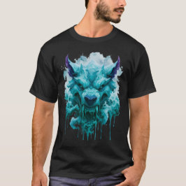 Camiseta Gráfica Lobo de Gelo