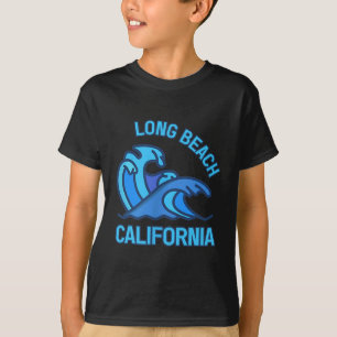 Camiseta Gráfica Long Beach Califórnia Bolsa Onda Lembrança