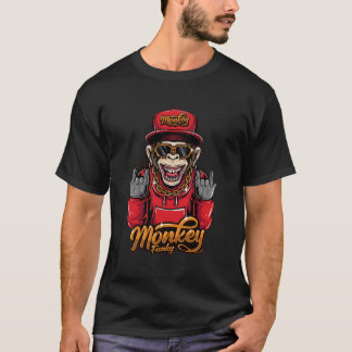 Camiseta Gráfica Macaco Funky