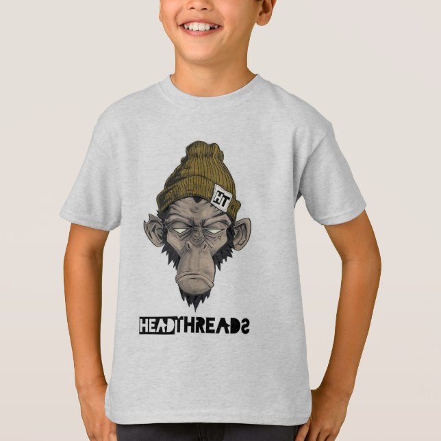 Camiseta Gráfica Macaco Funky para Homens e Mulher (Frente)