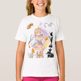 Camiseta Gráfica Mágica de Fada Caprichosa Fofa