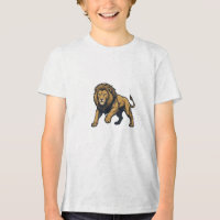 Camiseta Gráfica Majestade Leão Feroz