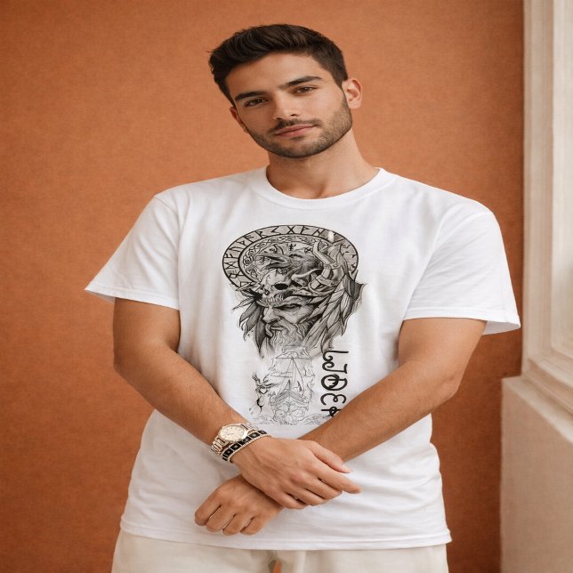 Camiseta Gráfica Mandala do Leão Espiritual (Criador carregado)