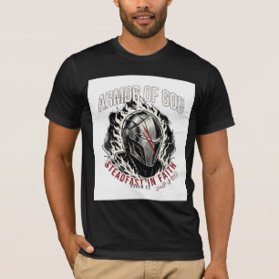 Camiseta gráfica masculina ADOM "Armadura de Deus"