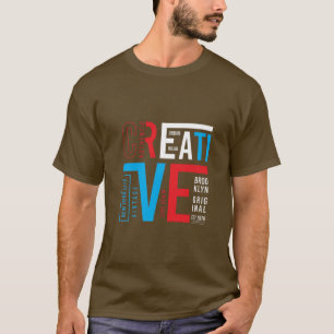 Camiseta gráfica masculina de Brooklyn 1989 fashio