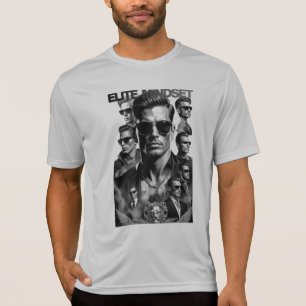 Camiseta gráfica masculina de treino com mentalida